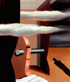 The catapult of desert by René Magritte