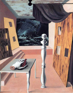 La traversée difficile by René Magritte