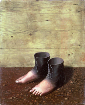 The Red Model by René Magritte