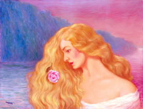 Le roman populaire by René Magritte