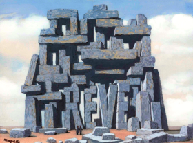 L'art de la conversation by René Magritte