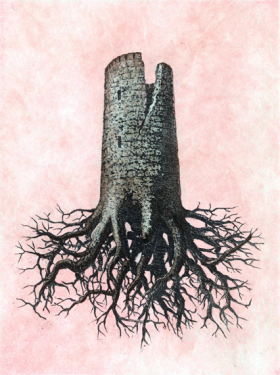 La Folie Almayer, from- Le lien de Paille by René Magritte