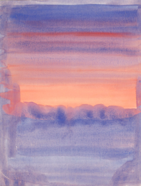 Travail préparatoire pour une gouache inachevée by René Magritte