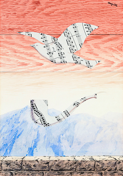 Moments musicaux by René Magritte, oil painting reproduction on canvas Moments musicaux by René Magritte