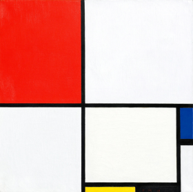 Composition No. III, with red, blue, yellow and black 1929 by Piet Mondrian