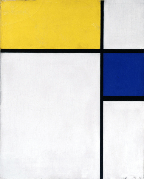 Composition with Blue and Yellow 1932 by Piet Mondrian, oil painting reproduction on canvas Composition with Blue and Yellow 1932 by Piet Mondrian