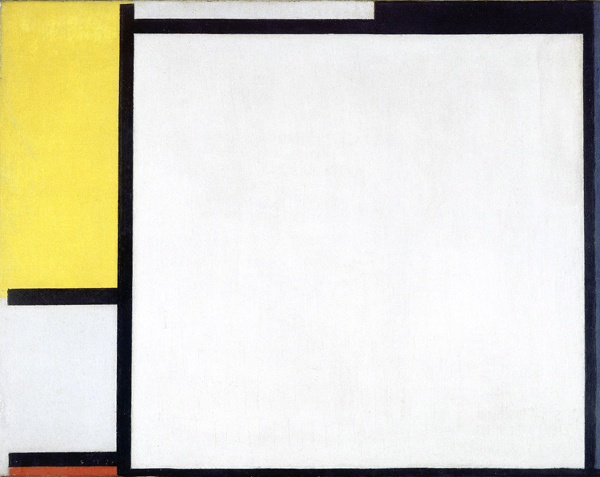 Composition with yellow, black, blue, red, and gray 1922 by Piet Mondrian