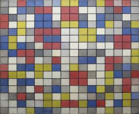 Rastercompositie 9 dambordcompositie heldere kleuren 1919 by Piet Mondrian Rastercompositie 9 dambordcompositie heldere kleuren 1919 by Piet Mondrian