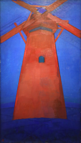 The Red Mill 1911 by Piet Mondrian The Red Mill 1911 by Piet Mondrian