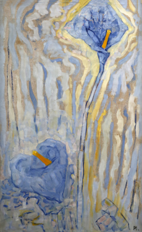 Two arum lilies 1918 by Piet Mondrian Two arum lilies 1918 by Piet Mondrian