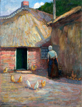 A farmyard by Piet Mondrian
