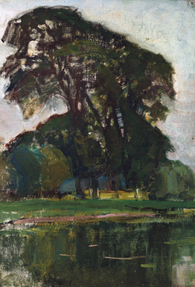 Landzicht boerderij met witte lucht by Piet Mondrian Landzicht boerderij met witte lucht by Piet Mondrian