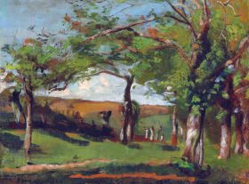 Scattered Trees on Sloping Land by Piet Mondrian Scattered Trees on Sloping Land by Piet Mondrian