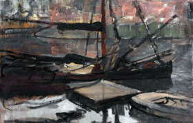 Study for "Stadhouderskade" by Piet Mondrian