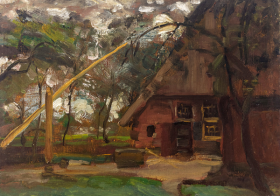 Boerderijgevel by Piet Mondrian