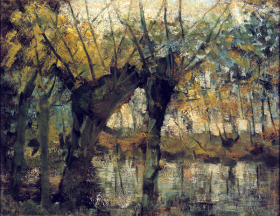 Willow Grove - Impression of Light and Shadow 1905 by Piet Mondrian Willow Grove - Impression of Light and Shadow 1905 by Piet Mondrian