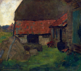 Boerenerf in de Achterhoek by Piet Mondrian